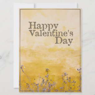 Happy Valentine's Day mit Vintager Blume Meadow