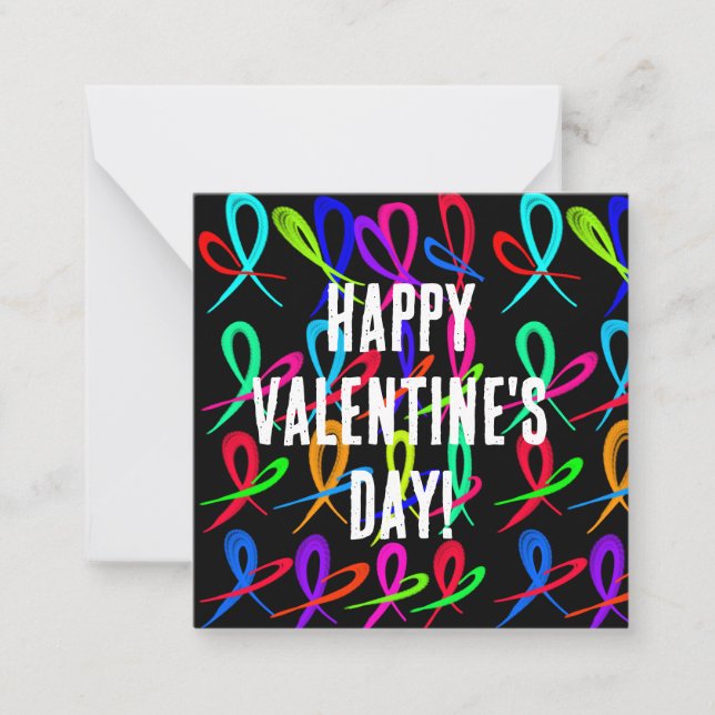 Happy Valentine's Day Mitteilungskarte (Vorderseite)