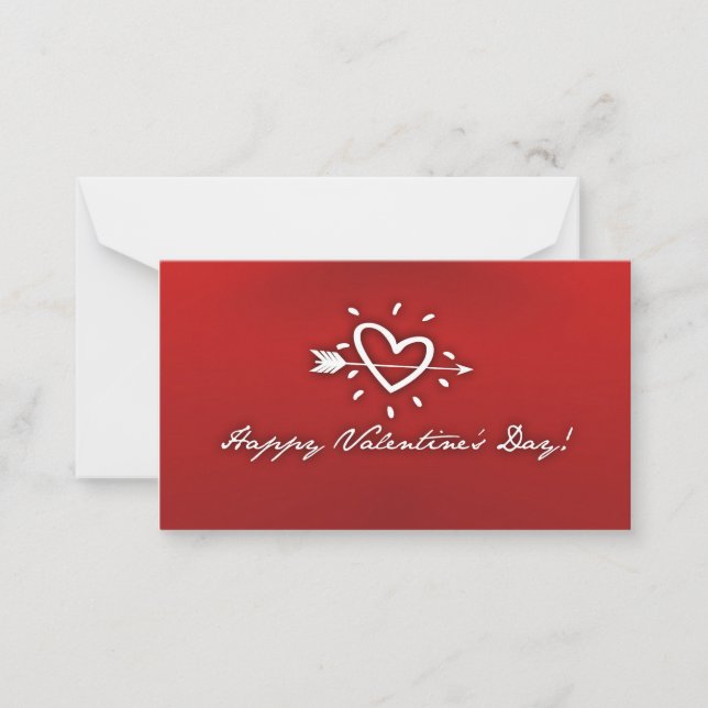 Happy Valentine's Day Mitteilungskarte (Vorderseite)