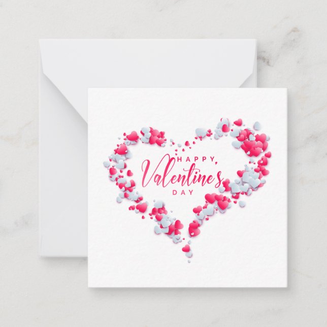 Happy Valentine's Day Mitteilungskarte (Vorderseite)