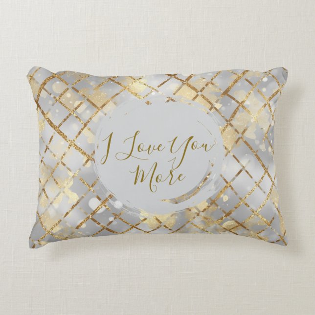 Happy Valentine's Day, Modern, Elegant Luxury Thro Dekokissen (Vorderseite)