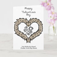 Happy Valentine's Day Musical Butterflies Herz