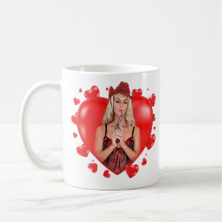 Happy Valentine's Day Nachricht von Kat Kaffeetasse