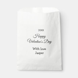 Happy Valentine's day name love simple year stylis Geschenktütchen