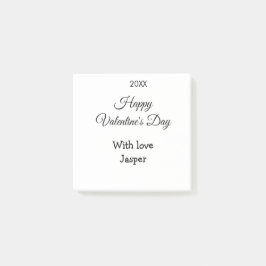Happy Valentine's day name love simple year stylis Post-it Klebezettel