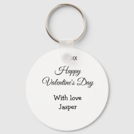 Happy Valentine's day name love simple year stylis Schlüsselanhänger