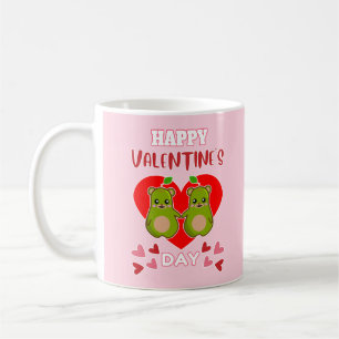 HAPPY VALENTINE'S DAY Niedlich Birnbären Pair Kaffeetasse
