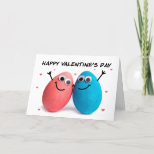 Happy Valentine's Day Niedlich Ei Couple Spaß Feiertagskarte