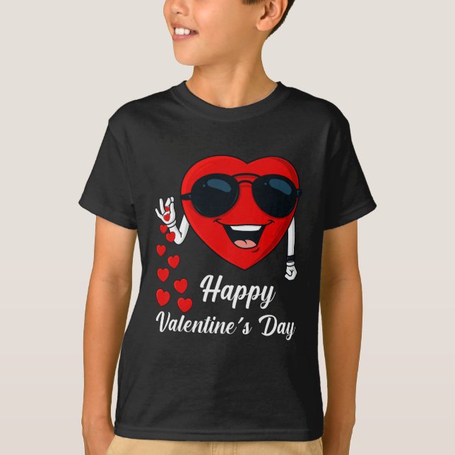 Happy Valentines Day Niedlich Heart Bae Spaß Salze T-Shirt (Vorderseite)