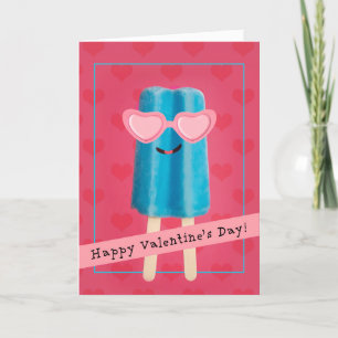 Happy Valentine's Day Niedlich Ice Pop Spaß Feiertagskarte