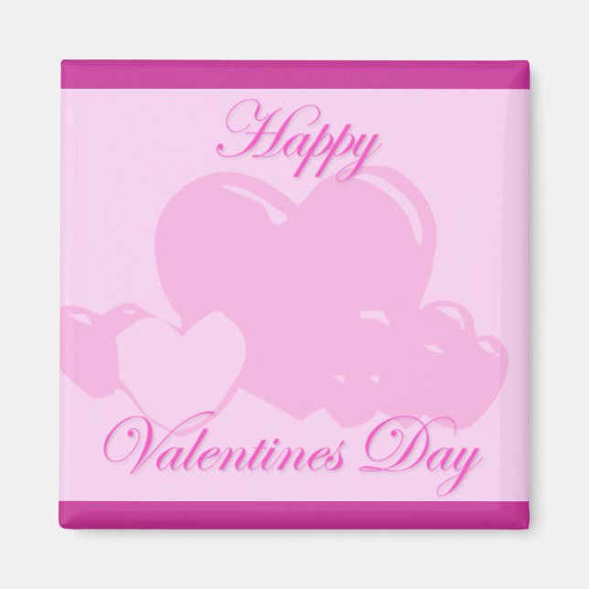 Happy-Valentines-Day niedlich Magnet (Vorne)