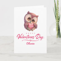 Happy Valentines Day Niedlich Owl