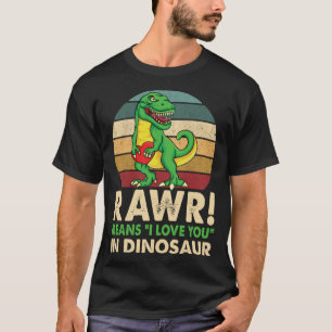 Happy Valentines Day Niedlich Rawr gemein in der L T-Shirt