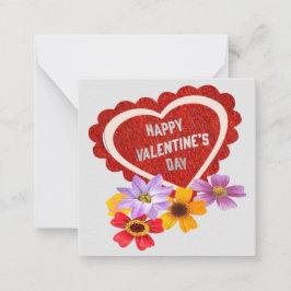 Happy Valentine's Day Note Card: Mitteilungskarte