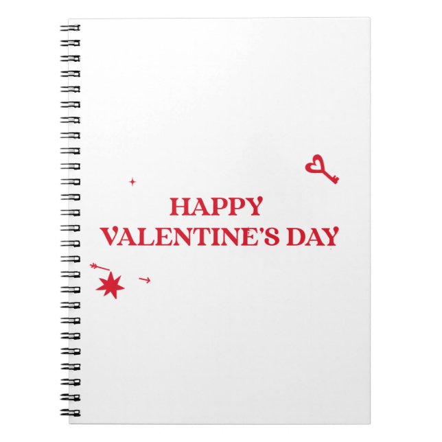 Happy Valentines Day Notizblock (Vorderseite)