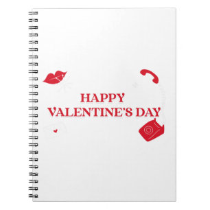 Happy Valentines Day Notizblock