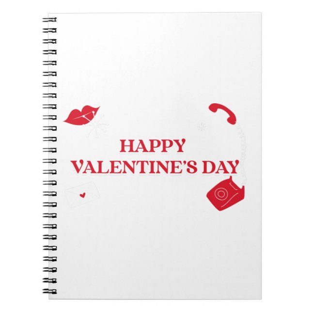 Happy Valentines Day Notizblock (Vorderseite)