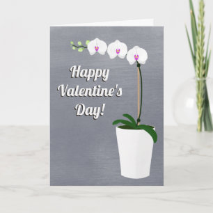 Happy Valentine's Day Orchid-Blume verschwinden im