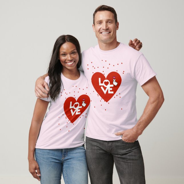 Happy Valentine's Day Paare T-Shirt (Unisex)