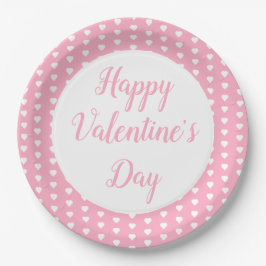 Happy Valentine's Day Paper Plate Pappteller