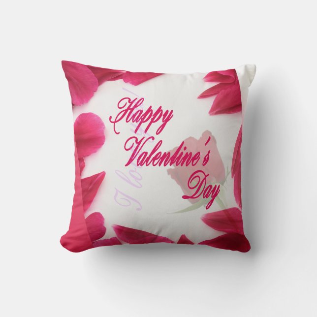 Happy Valentine's Day Pillow Kissen (Vorderseite)