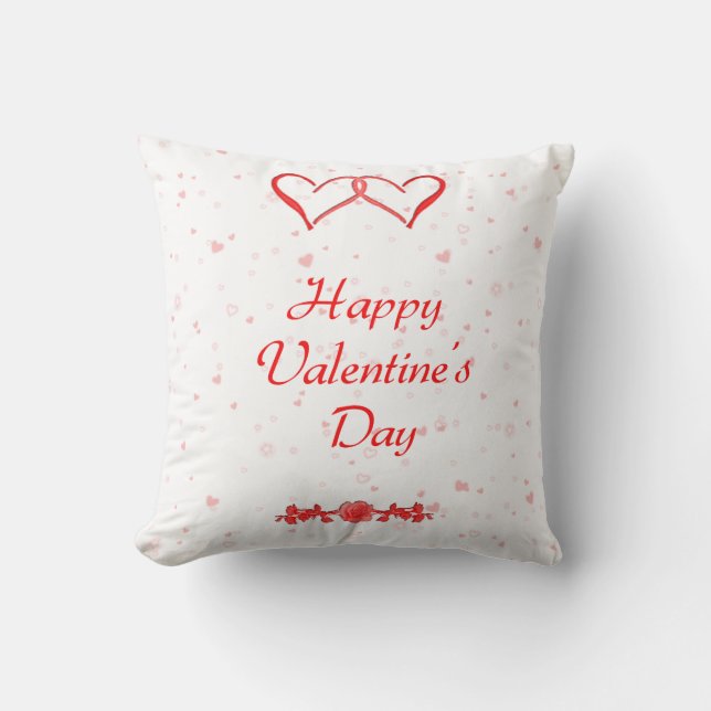 Happy Valentine's Day Pillow Kissen (Vorderseite)
