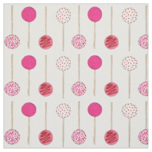 Happy Valentine's Day Pink Cake Pops Bäckerei Stoff