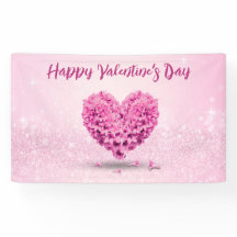 Happy Valentine's Day Pink Hyacinth Lovely Herz