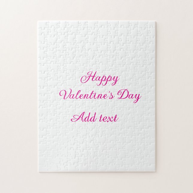 Happy Valentine's day pink text name message Puzzle (Vertikal)