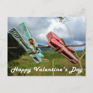 Happy Valentine's Day Postcard Feiertagspostkarte