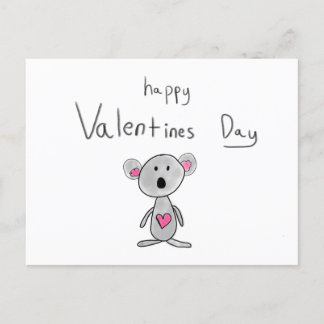Happy Valentines Day Postcard Postkarte