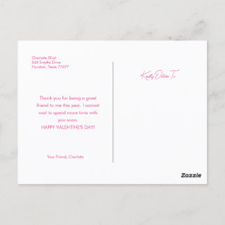 Happy Valentines Day Postcard Postkarte