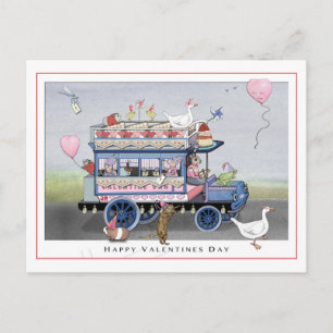Happy Valentines Day Postcard Postkarte