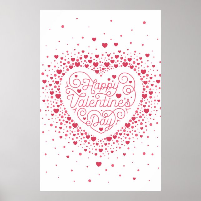 Happy Valentine's Day Poster 24x36 (Vorne)