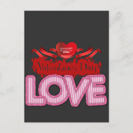 Happy Valentines Day Postkarte