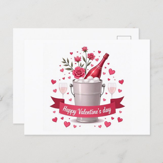 Happy Valentines Day Postkarte (Happy Valentine's Day Postcard!)