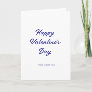 Happy Valentine's day purple name add message text Karte