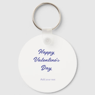 Happy Valentine's day purple name add message text Schlüsselanhänger