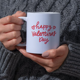 Happy Valentine's Day Red Heart XOXO Tasse