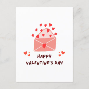 Happy Valentine's Day - Red Hearts Liebe Images Feiertagspostkarte