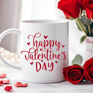 Happy Valentine's Day Red Heats Kaffeetasse
