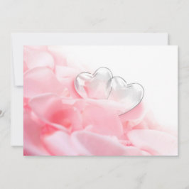 Happy Valentine's Day Romantic Glass Hearts Einladung