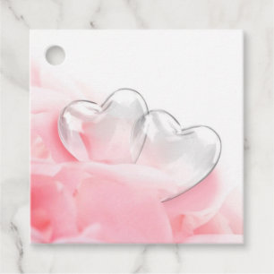 Happy Valentine's Day Romantic Glass Hearts Geschenkanhänger
