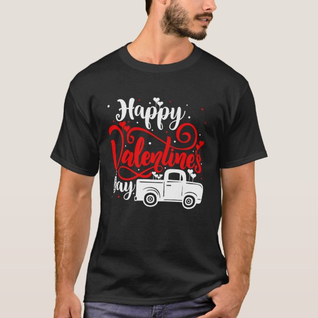 Happy Valentine's Day Rose Date Night Blume Lov T-Shirt (Vorderseite)