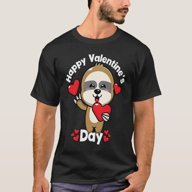 Happy Valentine's Day Roses Date Night Flowers Lov T-Shirt (Vorderseite)