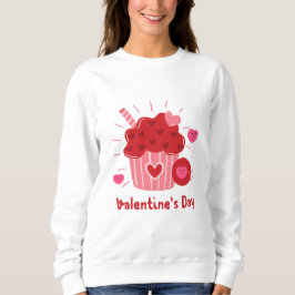 Happy Valentine's Day - Rote Herzen Niedliche Bild Sweatshirt