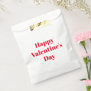 Happy Valentine's Day roten Custom moderne Typogra Geschenktütchen