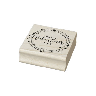 Happy Valentine's Day Rubber Briefmarke Gummistempel