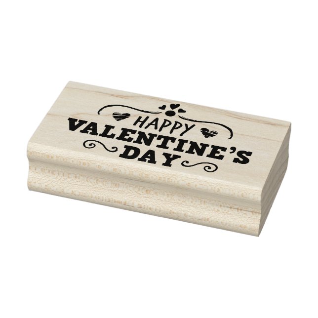 Happy Valentine's Day Rubber Briefmarke Gummistempel (Stempel)