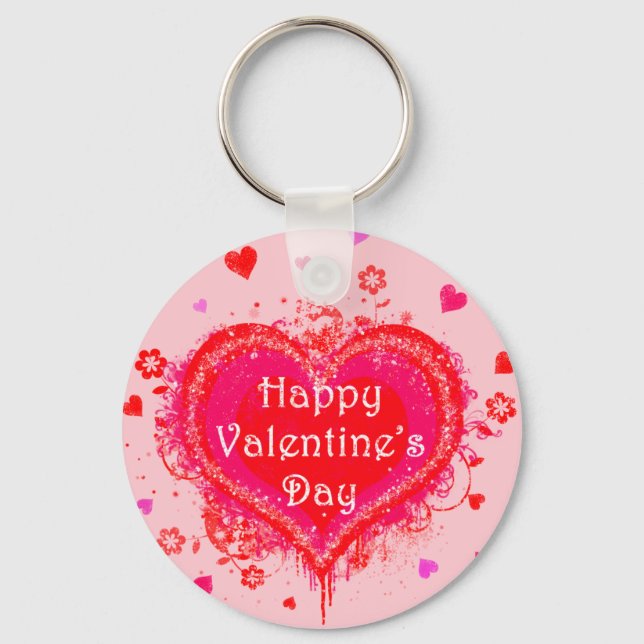 Happy Valentine's Day Schlüsselanhänger (Vorderseite)